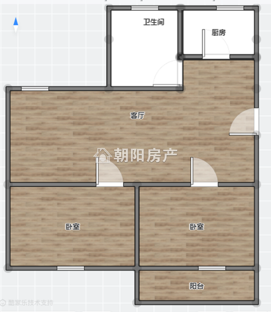 兰亭小区 82平 南向两室两厅 单价2299元 满两年 采光好