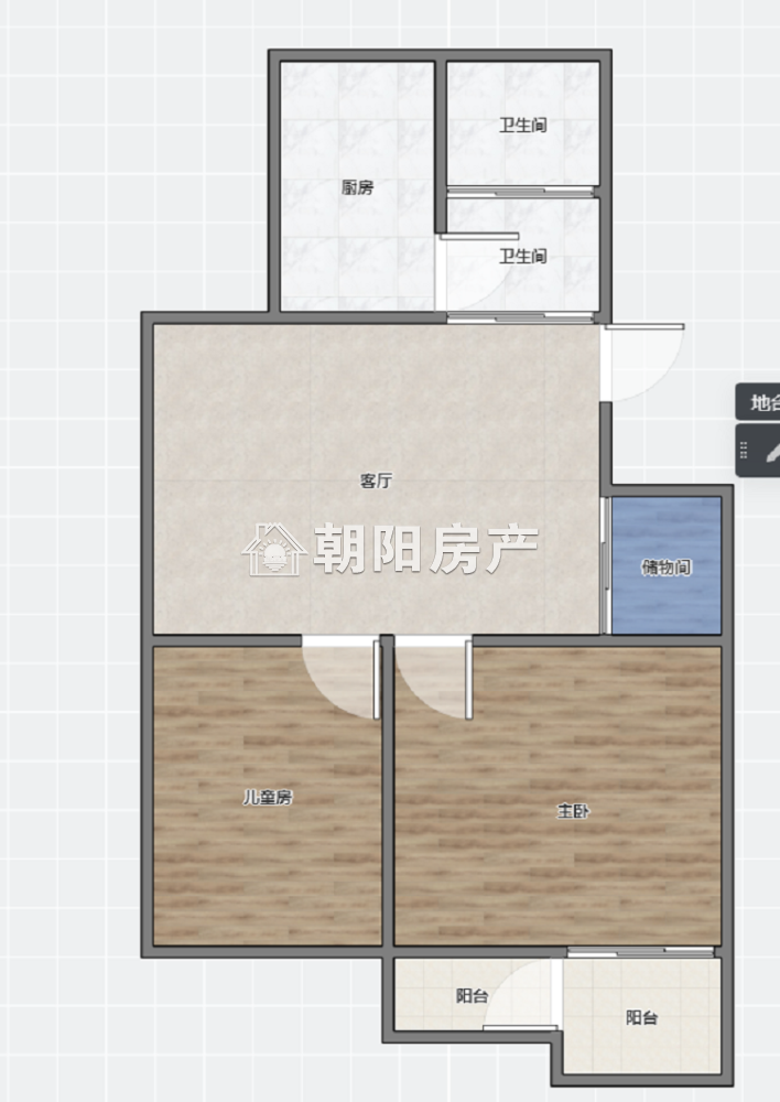 居仁村三区 70平 南向两室一厅 简装 免税学区房 单价2535元