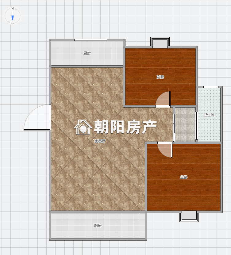 顺发泽润园二期 77平 南向两室两厅 环境好 多层低楼层