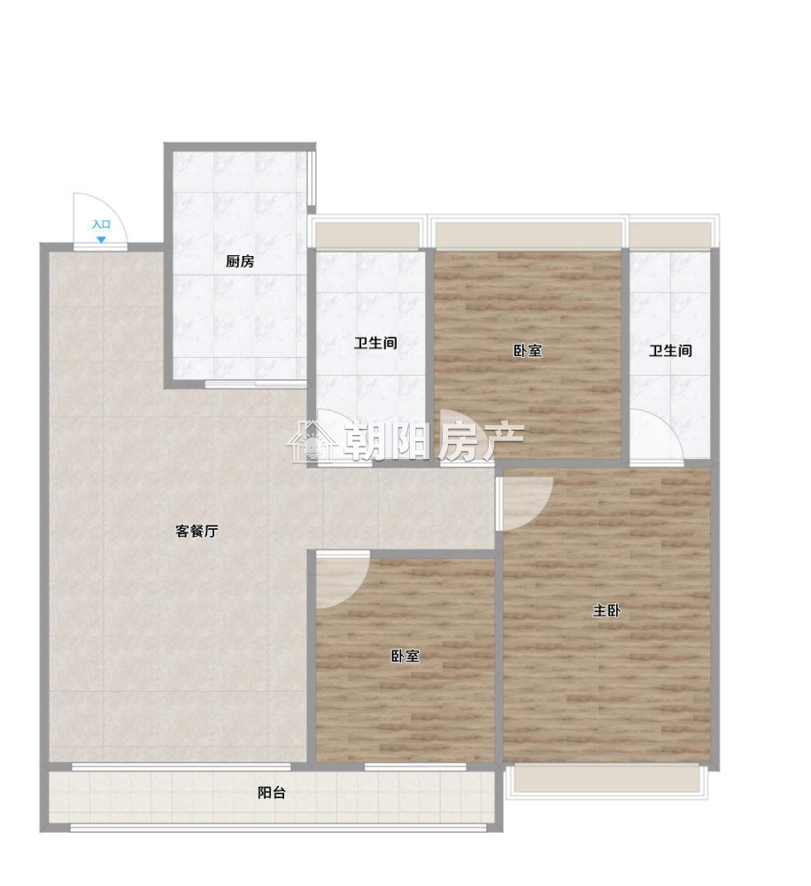 山南碧桂园 124平 朝南精装三室 5626元/平 配套齐全