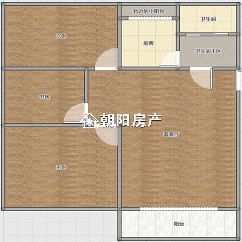 北京名都 94平 南向两室两厅 精装 交通便利 学区房