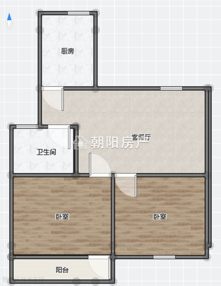 金港家园 70平 南向两室两厅 精装免税 单价2698元/平