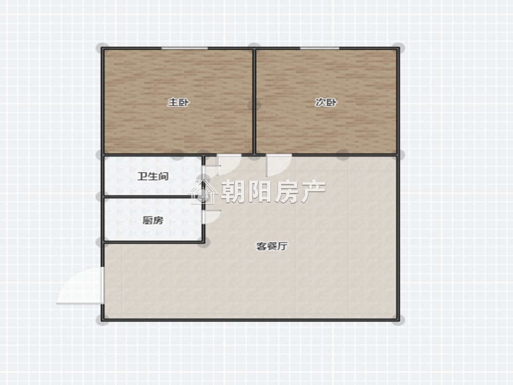 湖滨公园城 96平 南向两室两厅 单价3639元 交通便利购物便捷