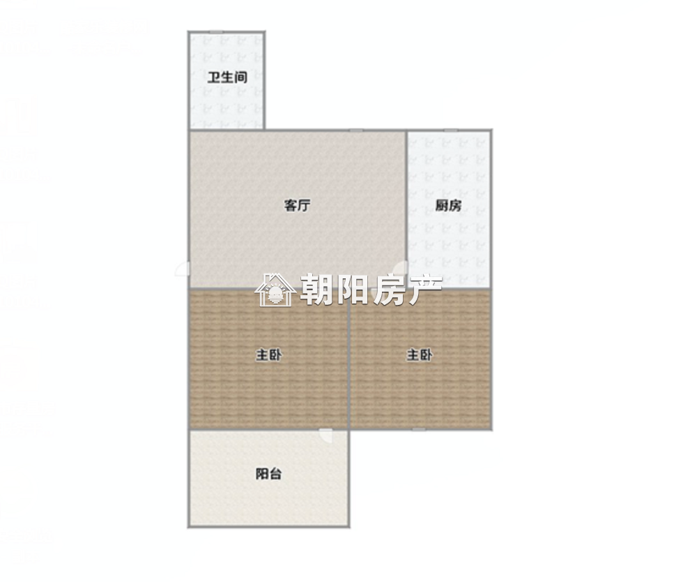 龙眼村 52平 南向两居 交通便利 学区房 简装