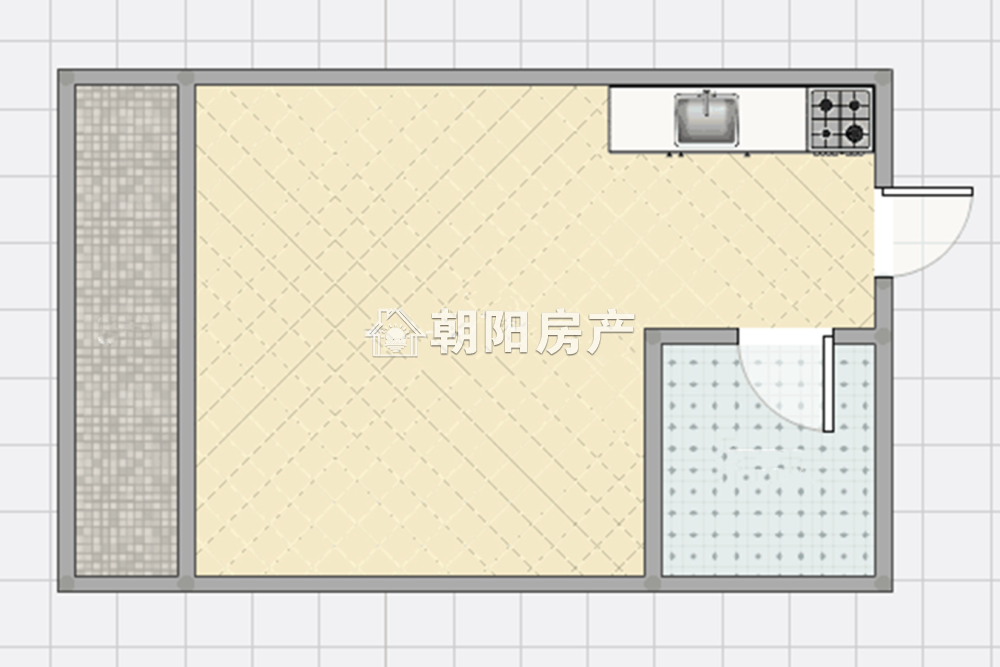 龙湖中心 43平 西向精装一室一厅 满两年学区房