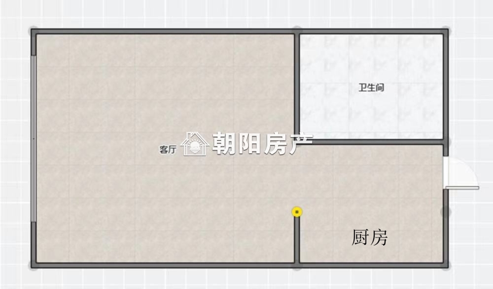 上品印象 48平 西向一室一厅 学区房 毛坯