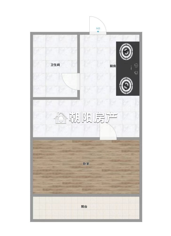 西湖春天 55平 南向一室一厅 采光好 随时看房 配套齐全