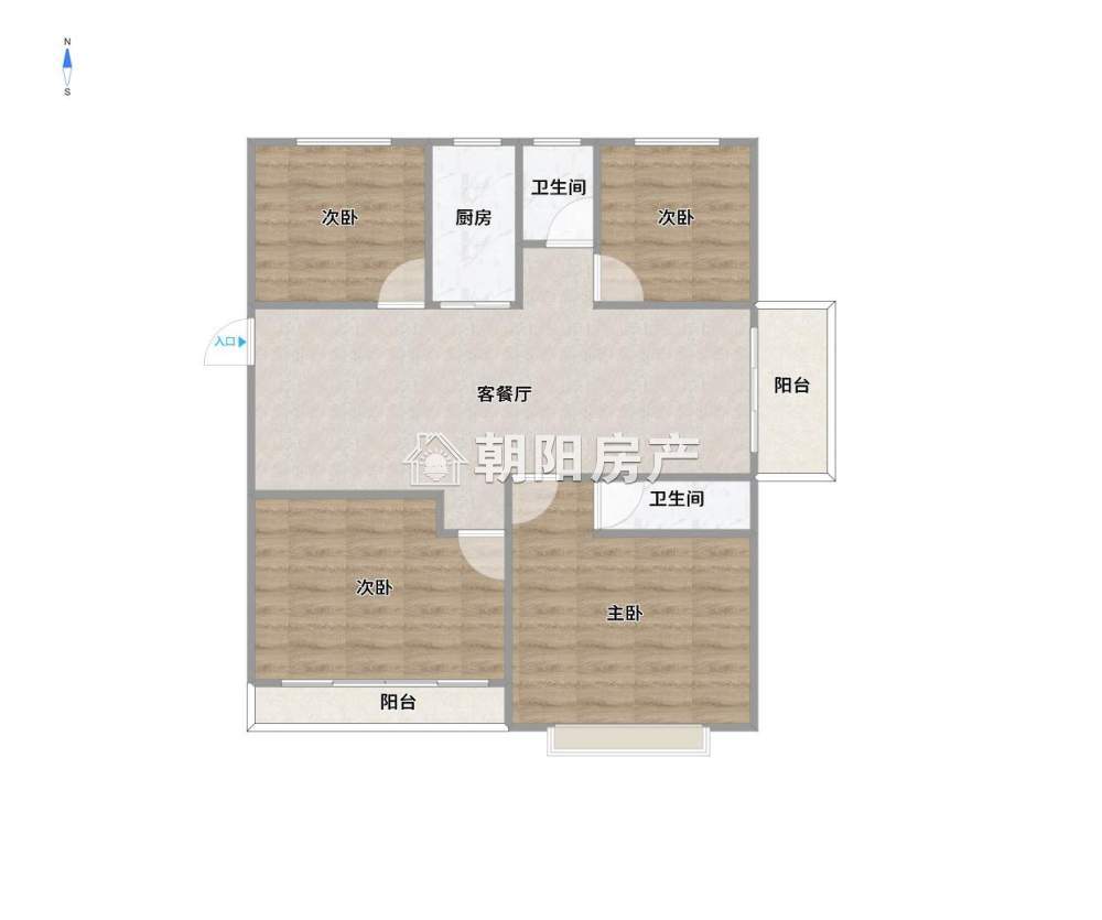 御景学府 143平 四室两厅 单价7692元 免税学区房