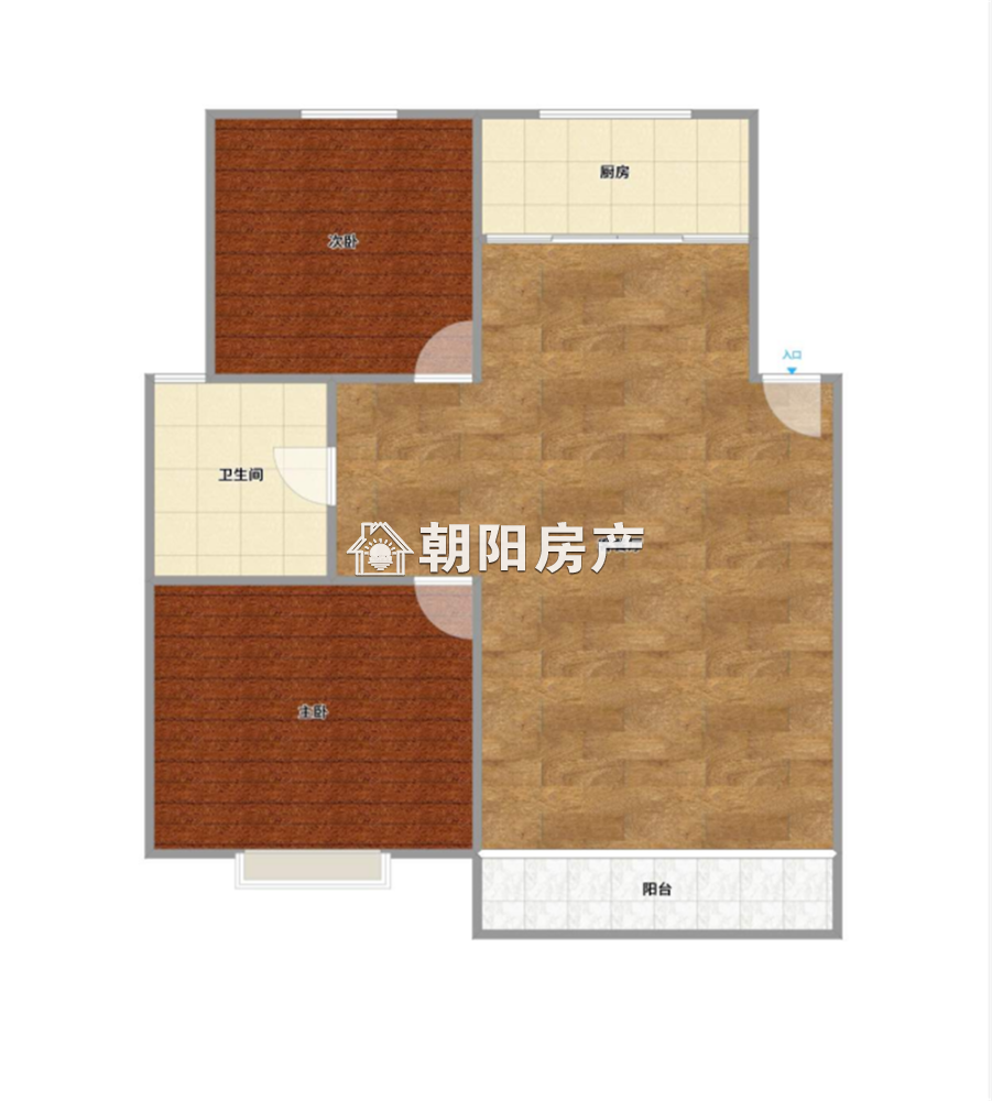 现代汉城 97平 两室两厅双阳台 满五唯一 学区房