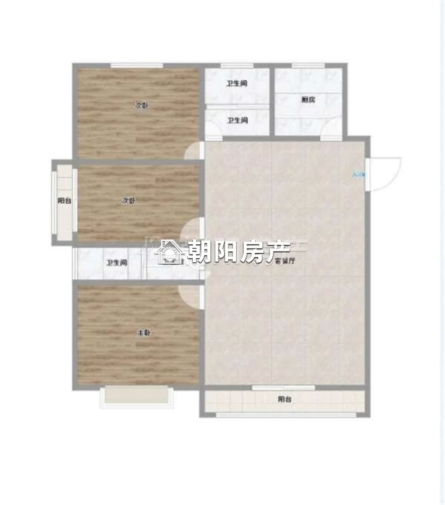 御景学府 129平 南向三室两厅 学区房 交通便利