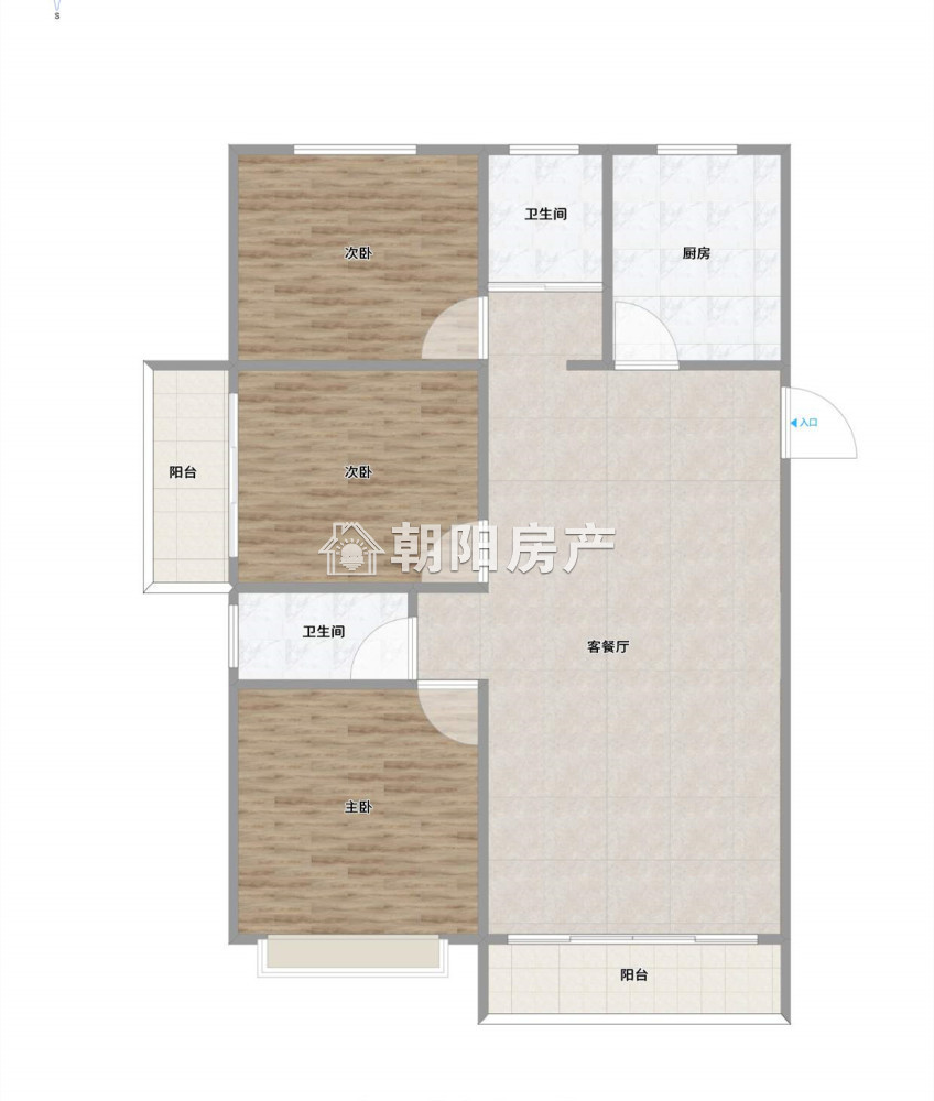 御景学府 129平 南向三室两厅 学区房 交通便利