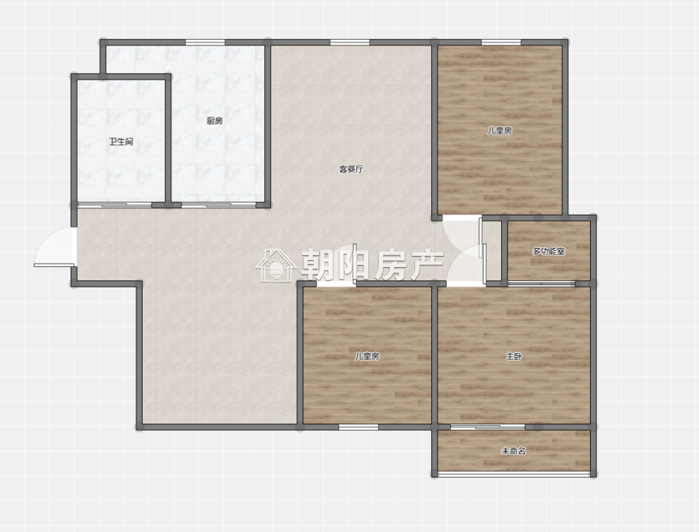 广场景苑 149平 南北通透三室二厅 精装 满两年 学区房