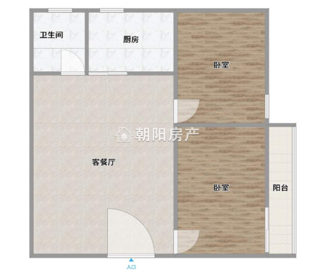 二汽新村 60平 两室两厅 满两年 简装 交通便利随时看房
