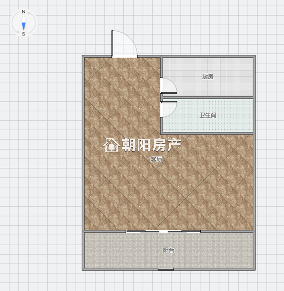 万茂华府 38平 朝南一室 配套齐全 低楼层毛坯