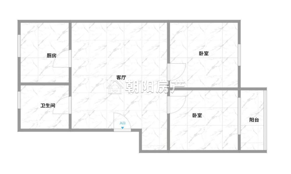 小刘庄 66平 东向两室 满两年 简装 1212元/平