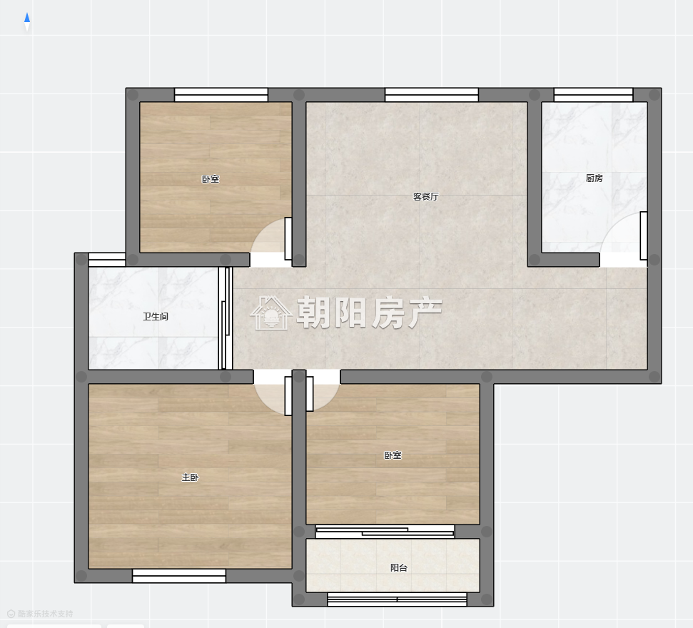 幸福家园 108平 南向三居 采光好 交通便利 2676元/平
