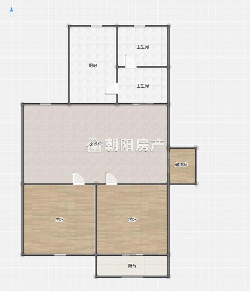 翠竹园 75平 南向精装两居 满两年 交通便利