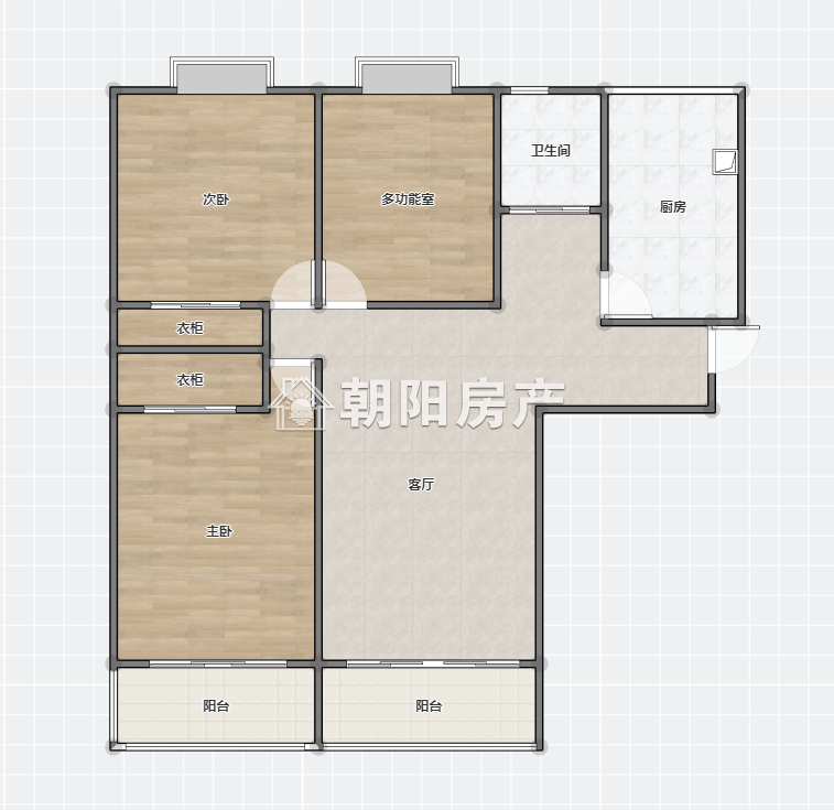 万达广场 121平 精装三室朝南 交通便利 学区房