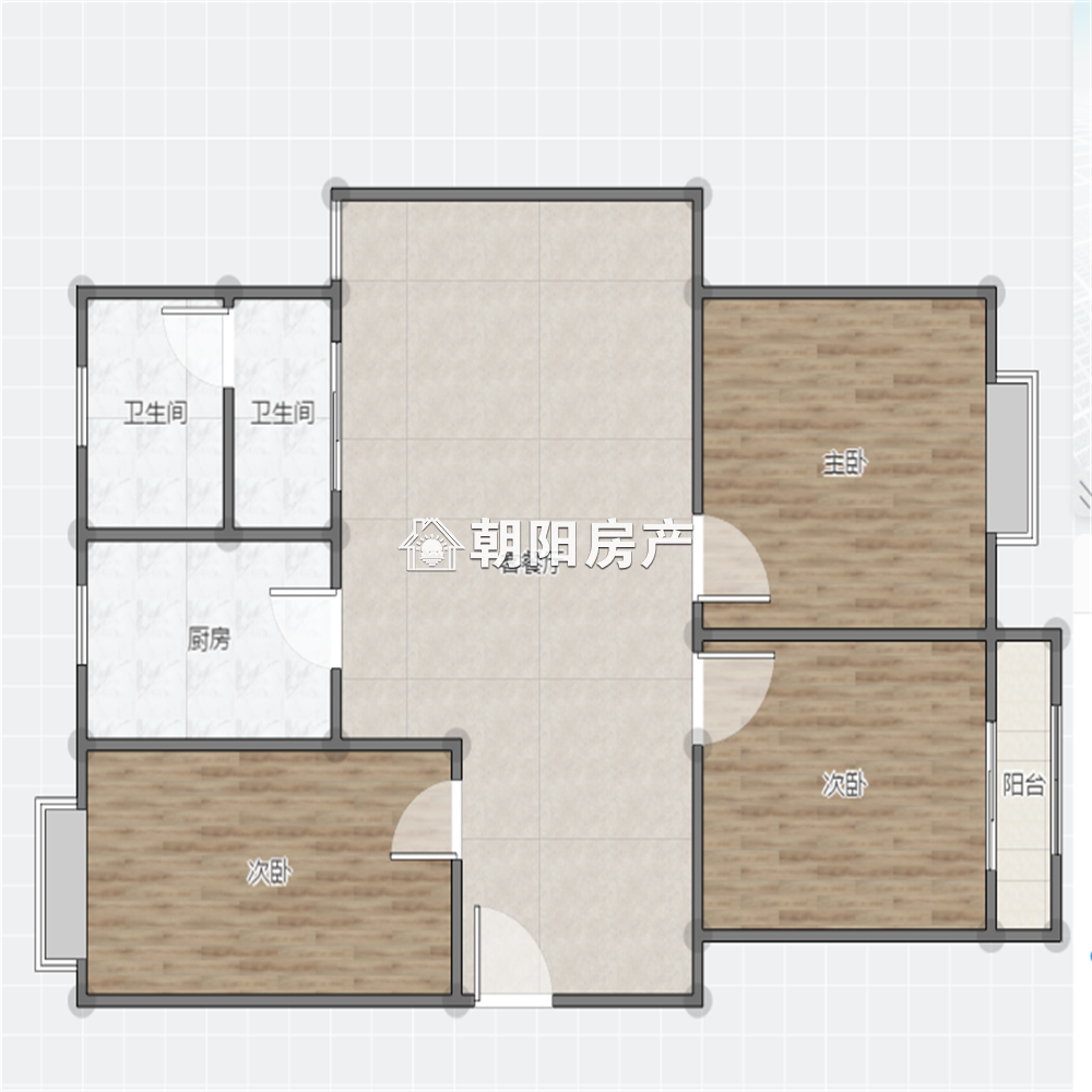 金玉新村 98平 南向大三居 满两年 2234元/平