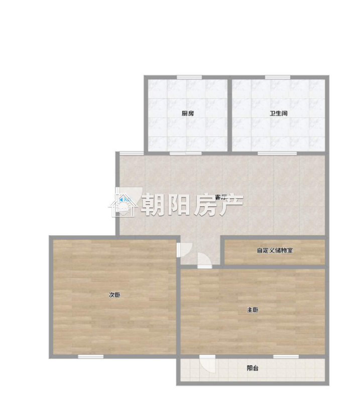 田一幼综合楼 60平 南向两室 免税学区房 2833元/平