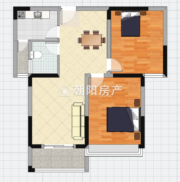 湖滨公园城 91平 南向精装两居 满两年 免税 学区房