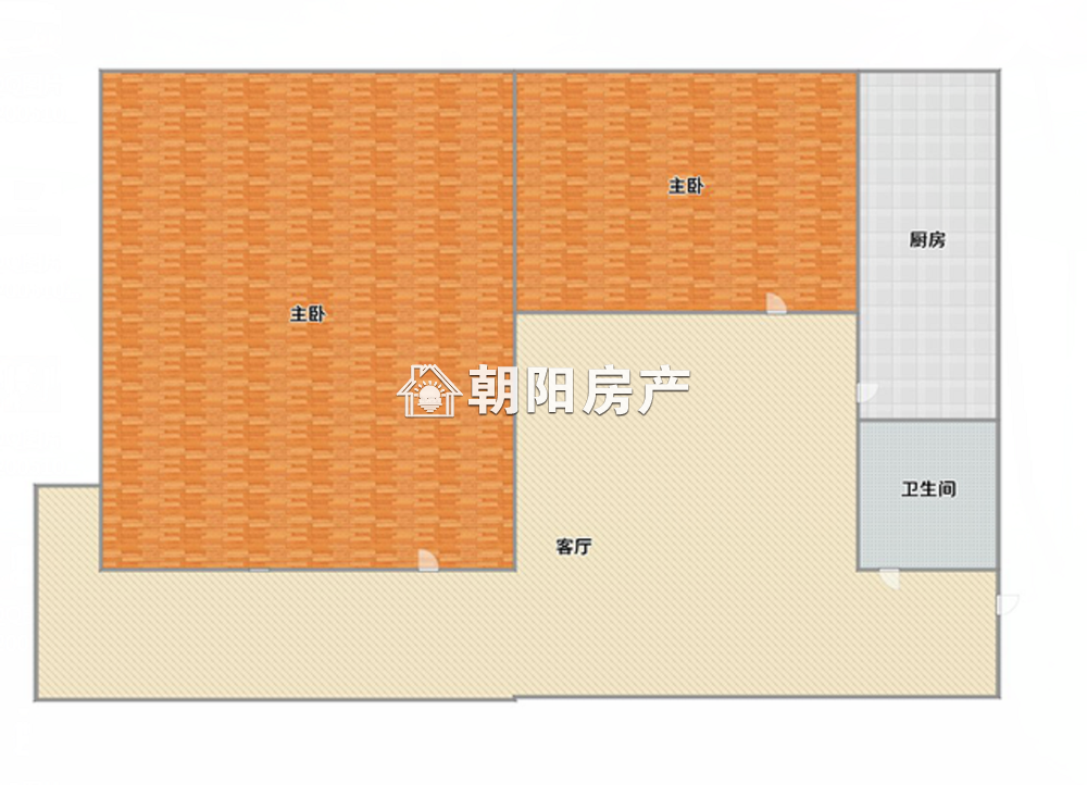 南岭村 53平 南向两室精装 交通便利 采光好
