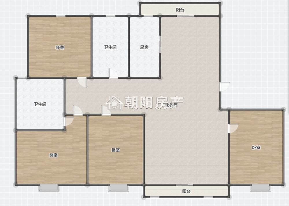 山南壹号 141平 南向四室毛坯 交通便利 随时看房