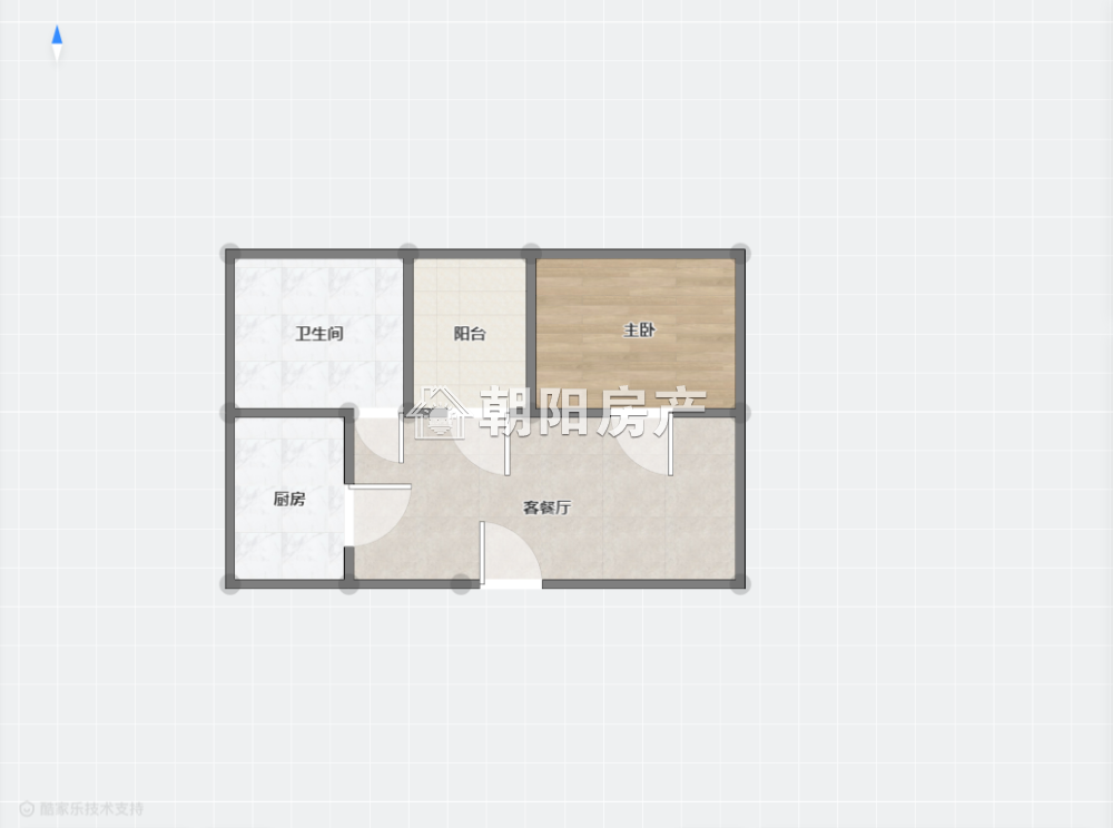 熙城熙园 60平 朝南一室 随时看房 毛坯好改造