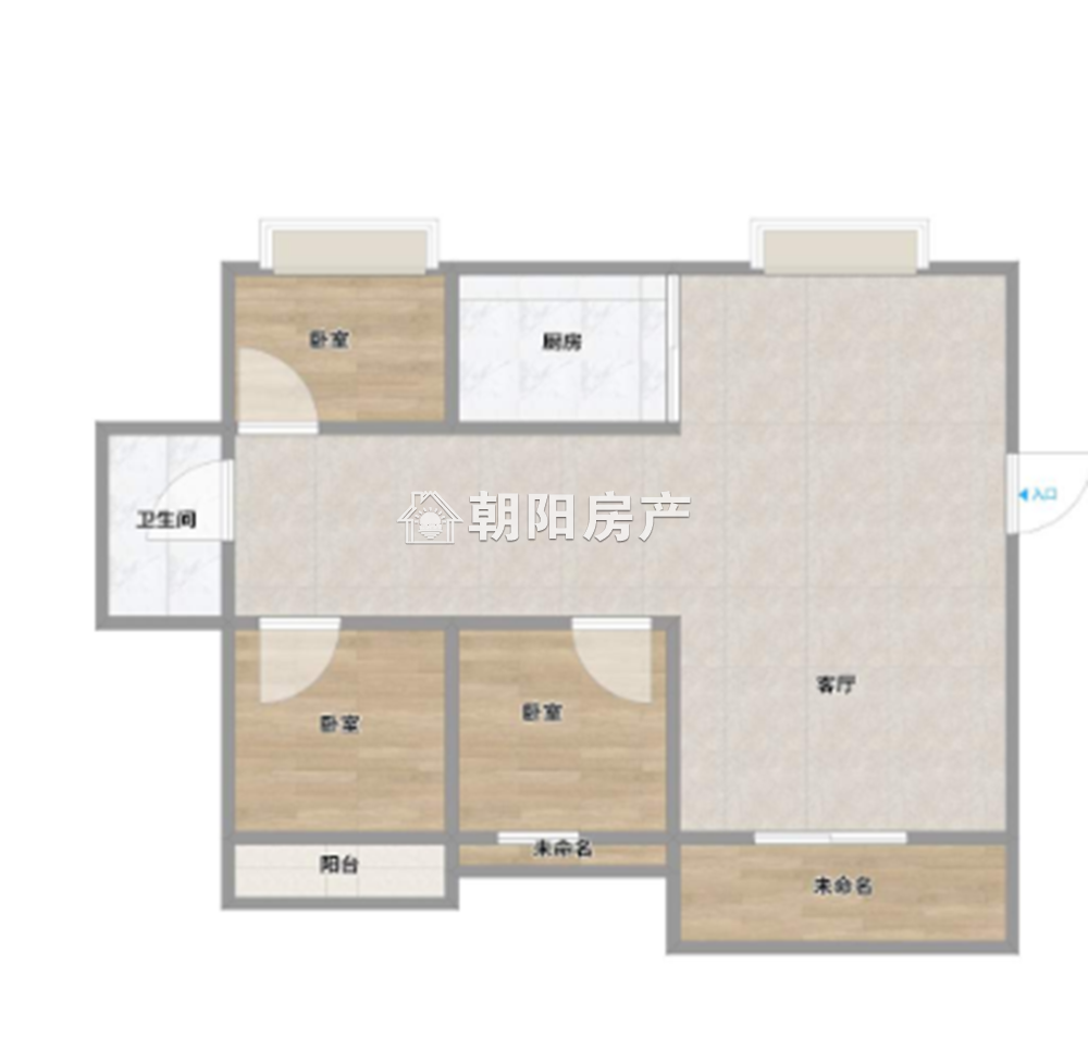顺发泽润园 87平 南向三居 交通便利 毛坯待装