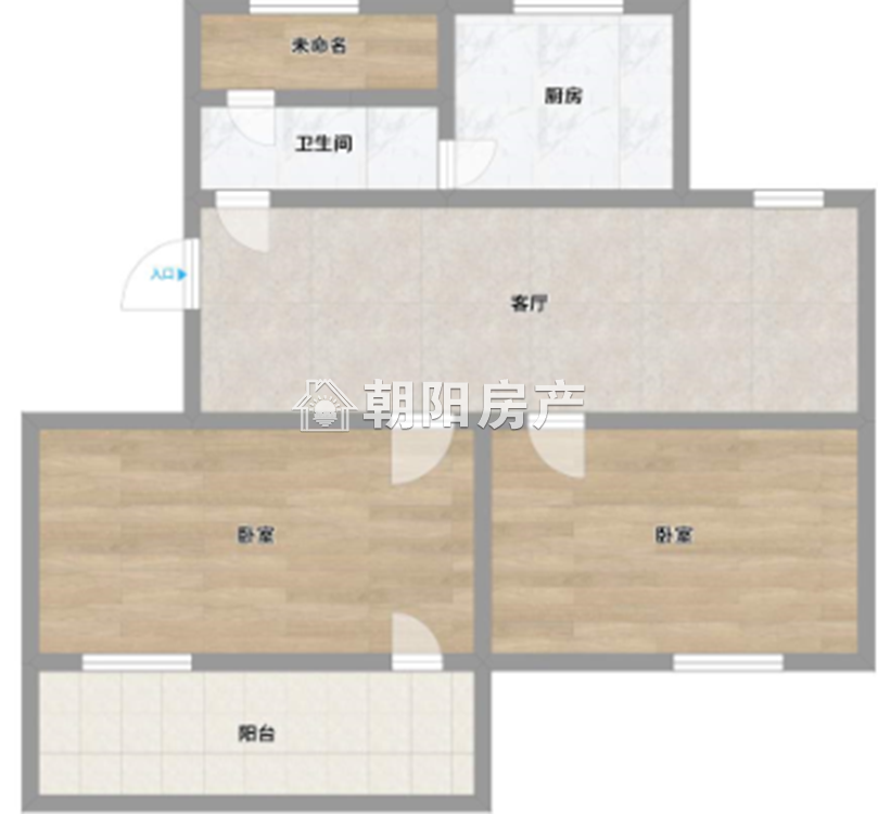 朝阳村 65平 南向两居 学区房 交通便利 采光好