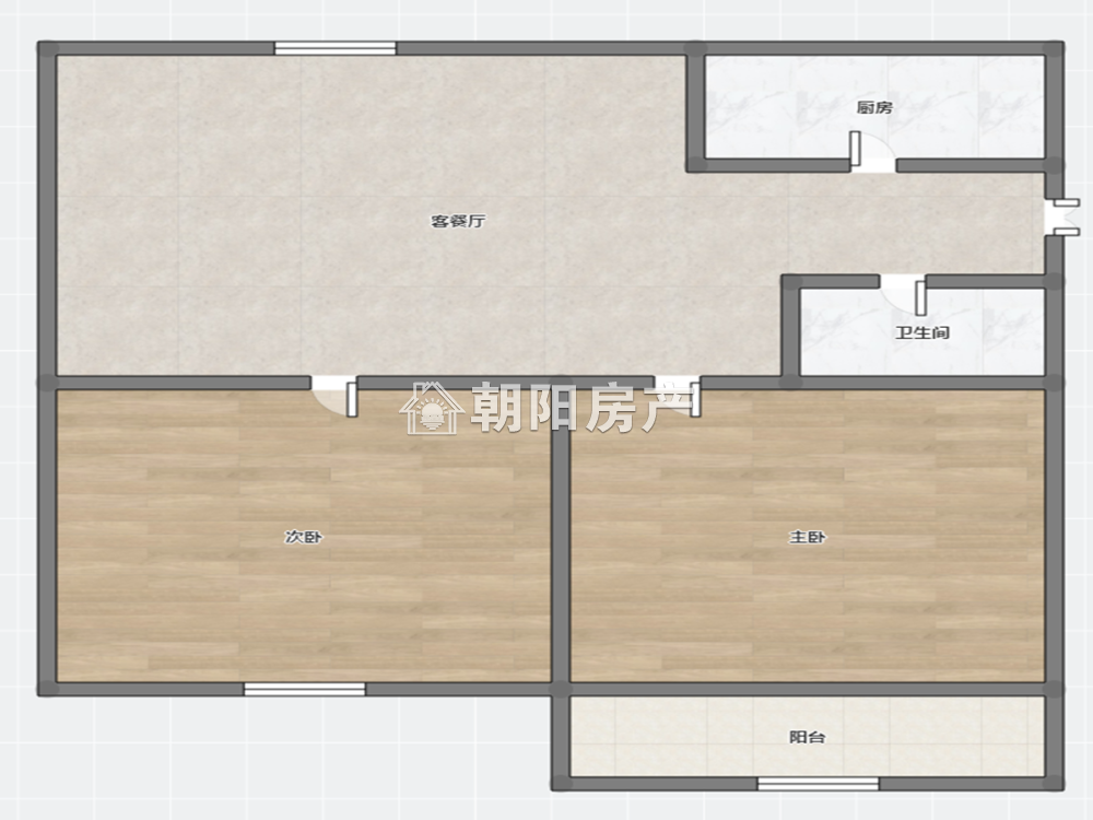 福乐街 81平 南向两室一厅 满两年 采光好 单价2456元