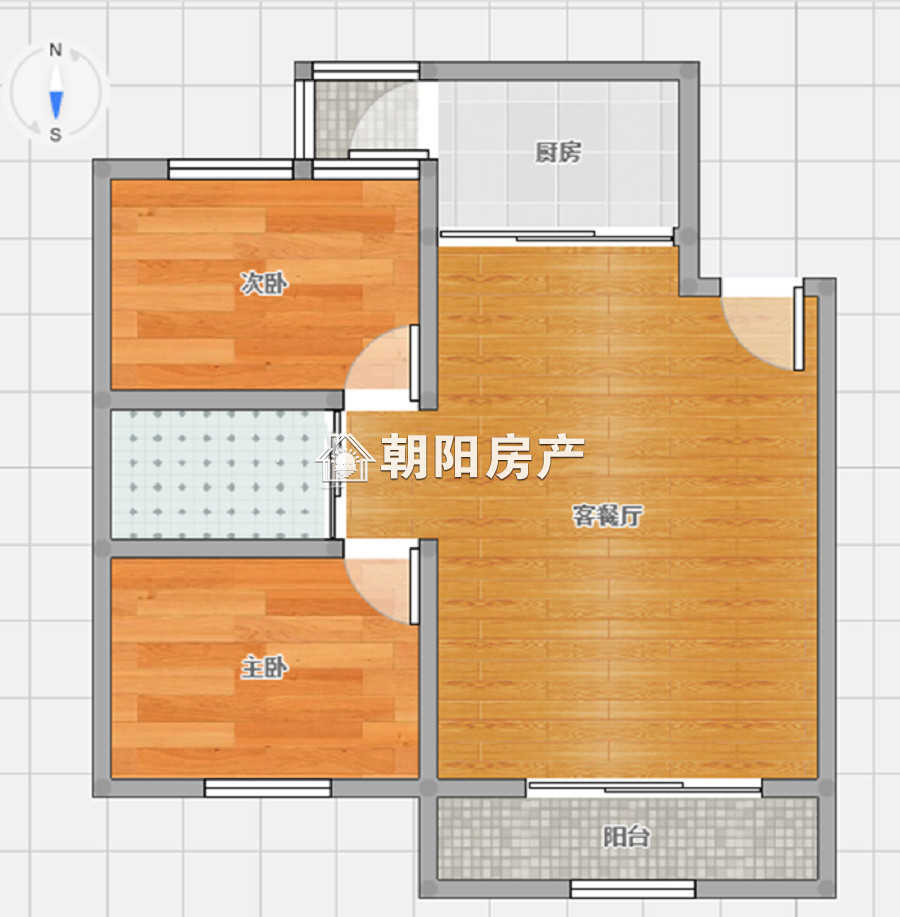 锦绣花园 82平 朝南两室 毛坯 单价1902元 随时看房