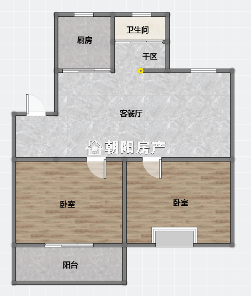 金丰易居二期 76平 精装南向两居 学区房 交通便利