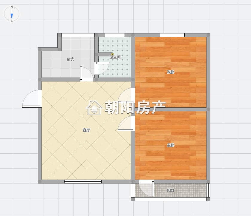 桂苑东区 57平 朝南精装两居 满两年 交通便利 免税