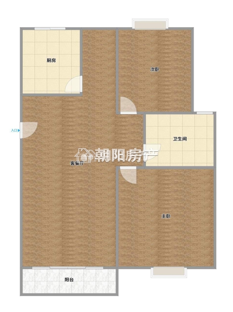 惠利中都二期 97平 南向精装两室 满两年 学区房 采光好
