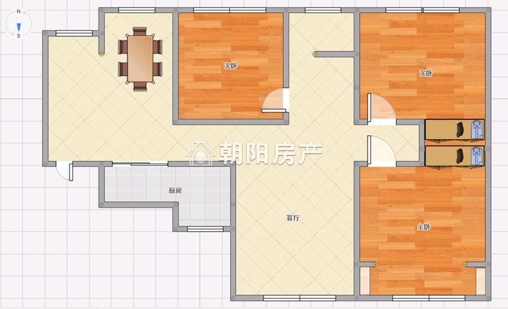 金地国际城A区 135平 朝南精装三居 学区房 交通便利