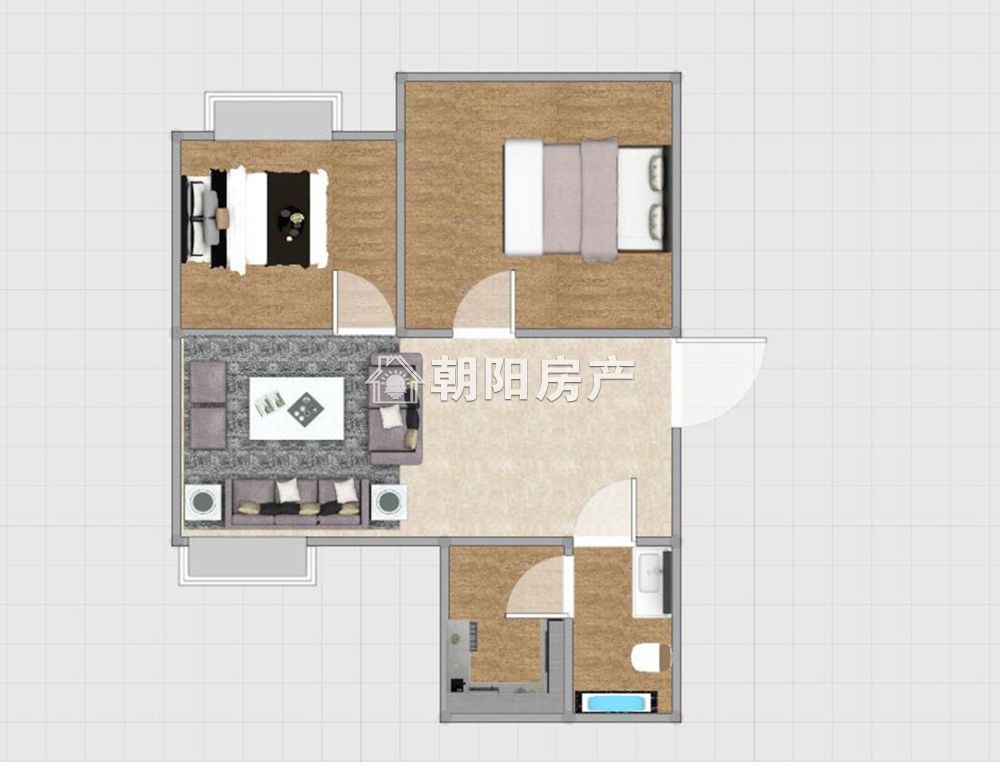 毕家岗新建村A区 70平 南向两室一厅 采光好 随时看房