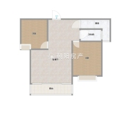 恒大绿洲 两室两厅一厅精装出售 楼层好