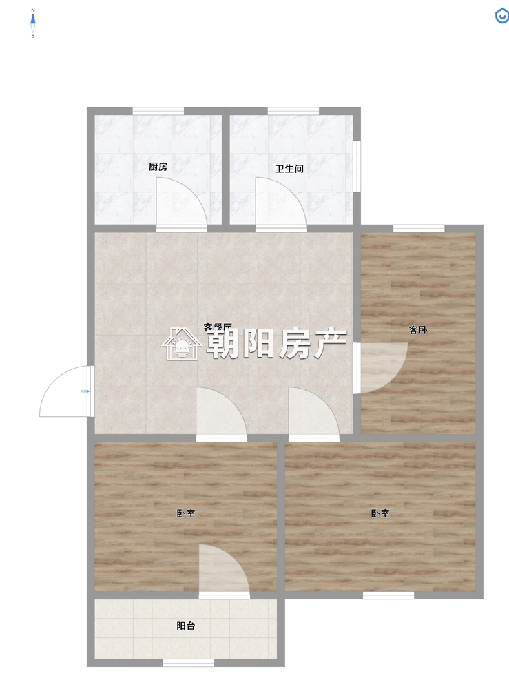 柏园南村一期 72平 南向三居 满两年 交通便利
