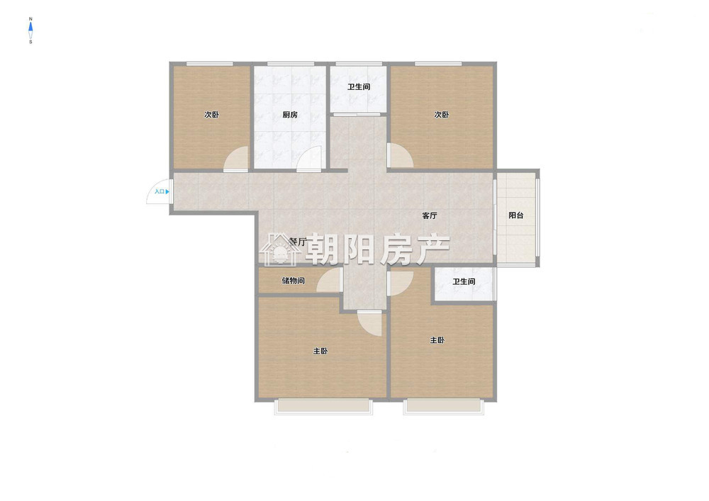 南山院 123平 南向四室毛坯 6504元/平 学区房满两年