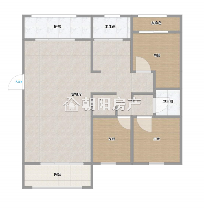 银鹭万树城 119平 南向三居 简装 交通便利 学区房