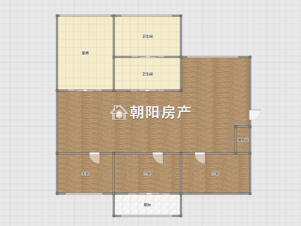 计委小区 118平 南向三室一卫 满两年 交通便利 2966元/平