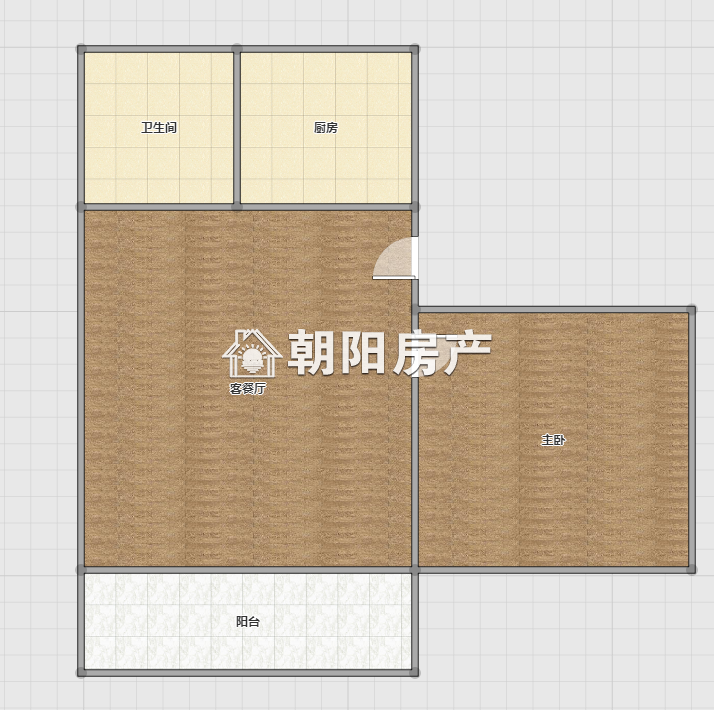 纸厂东苑 47平 朝南一室两厅 急抛房 单价1152元/平