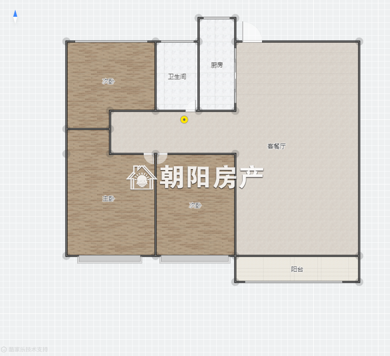 万茂华府 115平 南向三居 毛坯 满两年 学区房