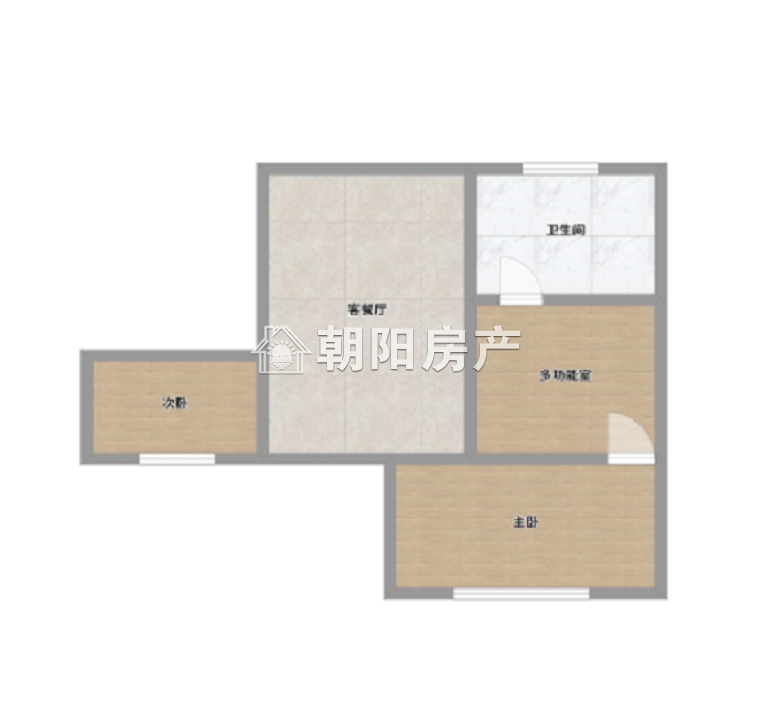 新天地 85平 南向两室 交通便利 简装