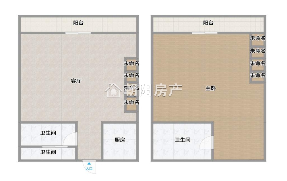 金地国际城A区 69平 精装一室两卫 学区房 满两年 采光好