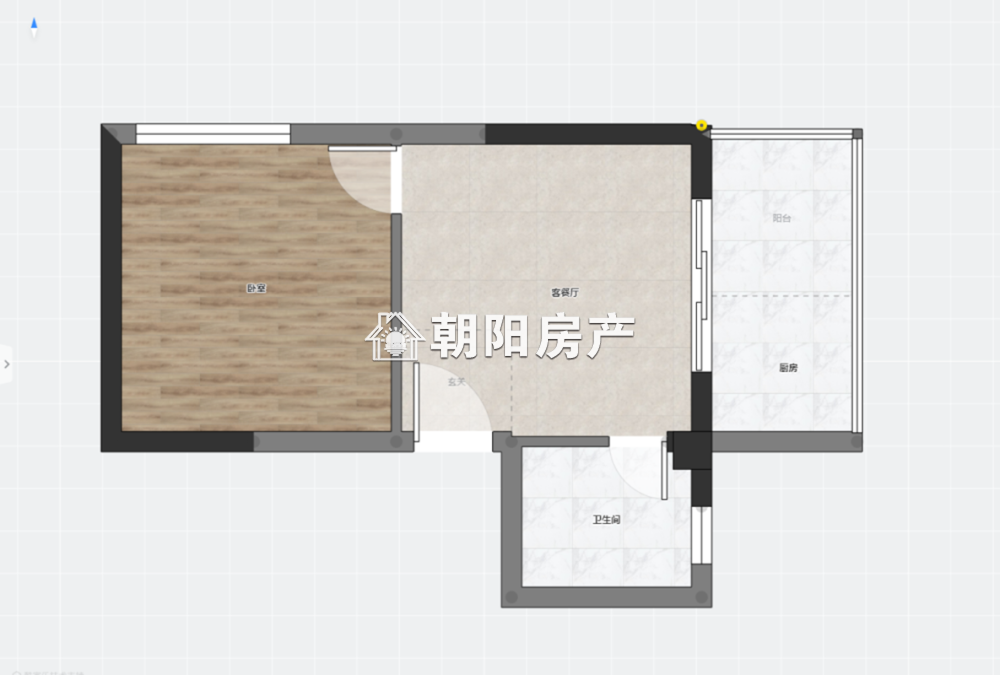 万茂中心 46平 精装一室 满两年 交通便利 学区房