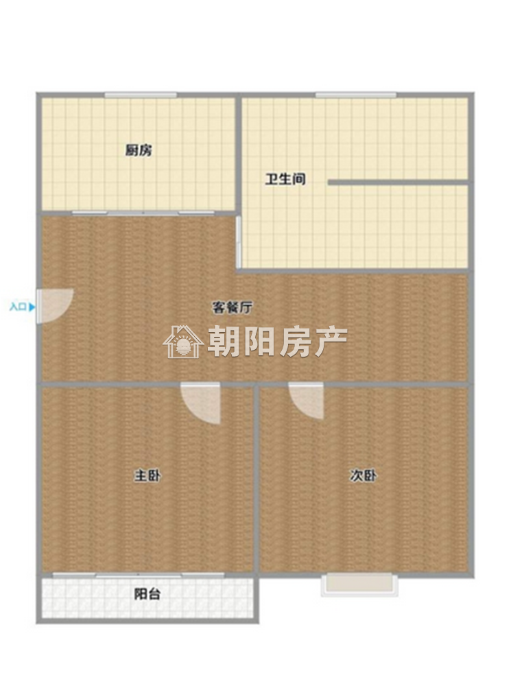 兰亭小区 66平 南向两室一厅 精装 交通便利 学区房