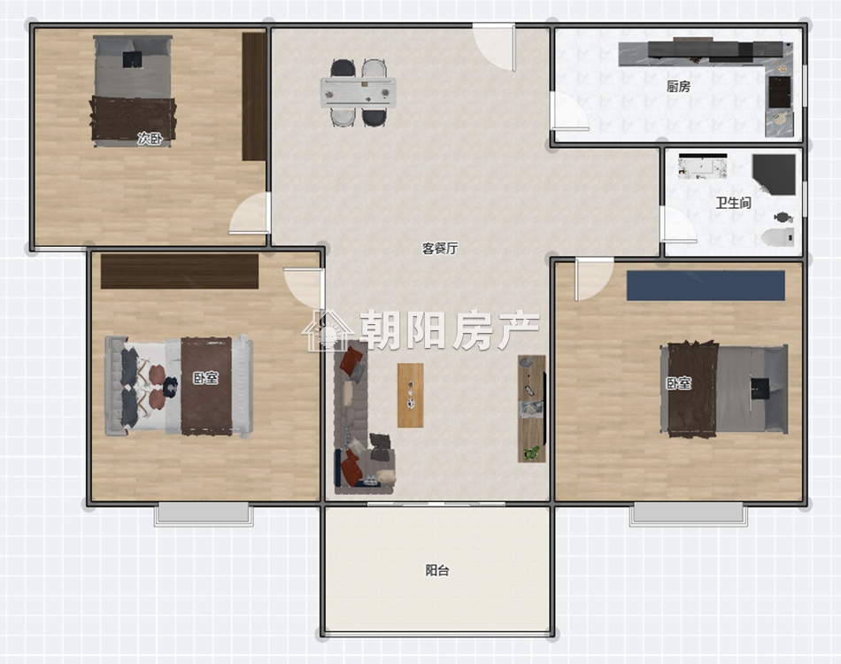 山南壹号 99平 南向三居 交通便利 学区房
