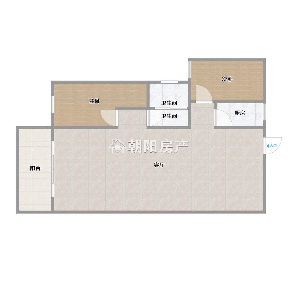 惠利中都二期 103平 南向舒适两室 满两年 交通便利 随时看房